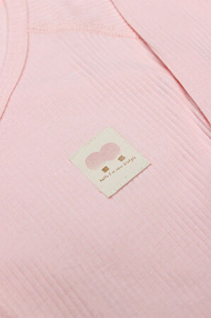 Organic Modal Flying Balloons Kruvaze Uzun Kol Body Bs17121 Pembe