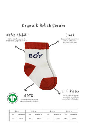 3'lü Penye Boy And Girl Soket Çorap Bs10114 Kırmızı