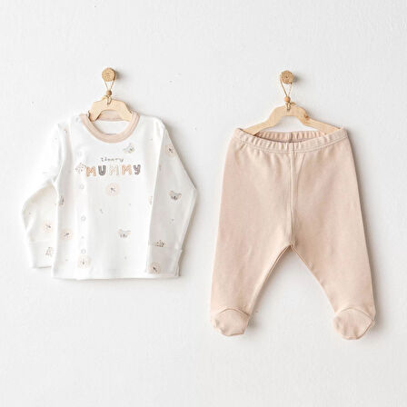 Happy Animals 2'li Zıbın Set Beige