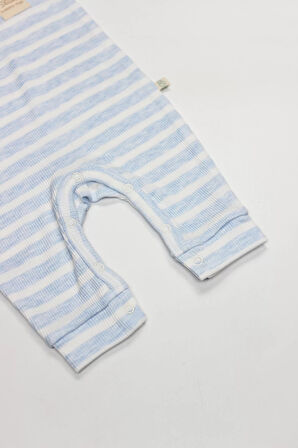 Line Colors Yarım Kol Patiksiz Tulum 15126 Mavi