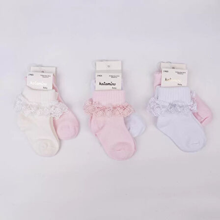 Akel 2'li Aks. Bebek Soket Çorap K44023 Asorti