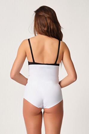 Beyaz Mı Emay 2932 Double Karın Agraf Destekli Slip Lazer Korse