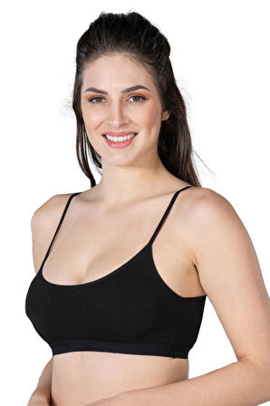 Siyah Mı Emay 1425 Modal Cotton Pedli Büstiyer