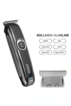 Premium Saç Kesme Vücut Bakım Hızlı Tıraş G Power Şarjlı Traş Makinesi Sakal Ense Vucüt Kılı