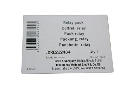 John Deere Orijinal RE262484 Diyot Modülü - Uyumlu Traktör ve Ekipman Modelleri için Yüksek Performanslı Elektrik Bileşeni