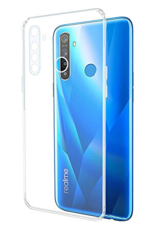 Realme 5İ/6İ Uyumlu Kamera Korumalı Lüx Şeffaf Silikon Kılıf
