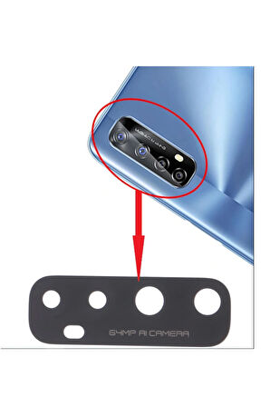 OPPO REAL ME 7 Uyumlu Kamera Camı