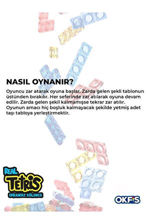 Tetris Ekransız Aktivite Oyuncağı Eğitici Oyuncak