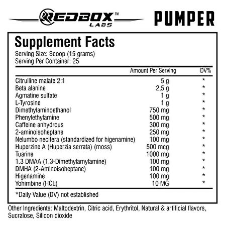 Red Box Labs Pumper Pump Preworkout