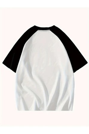 Star Reglan Kısa Kollu Baskılı Beyaz T-Shirt