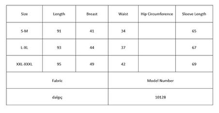 Reka Moda Kadın Uzun Kollu Fermuarlı Ekose Baskılı Dalgıç Elbise