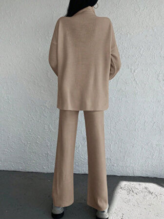 Reka Moda Kadın Uzun Kollu Triko Ikili Takım