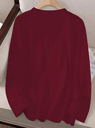 Reka Moda Kadın Uzun Kollu Bisiklet Yaka Ayçiçeği Desenli Viskon Bluz