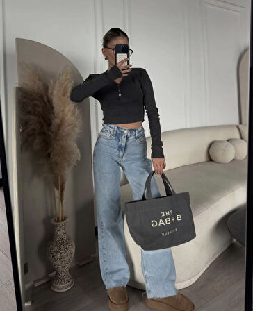 Reka Moda  Yıkamalı Crop 