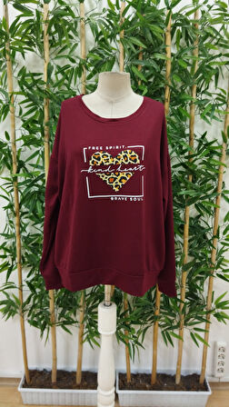 Reka Moda Kadın Uzun Kollu Bisiklet Yaka Desenli Viskon Iki Iplik Bluz