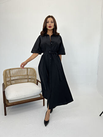 Reka Moda 5318 ELBİSE-SİYAH