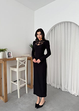 Reka Moda Port Dantel Detay Elbise