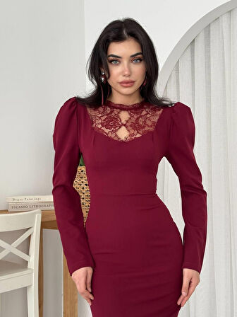 Reka Moda Port Dantel Detay Elbise