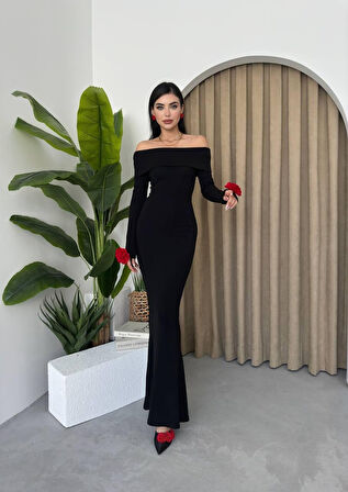 Reka Moda Livora Gül Detay Elbise