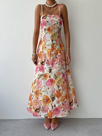 Reka Moda Tutin Midi Boy Elbise