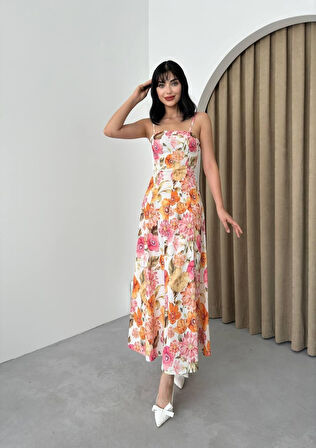 Reka Moda Tutin Midi Boy Elbise