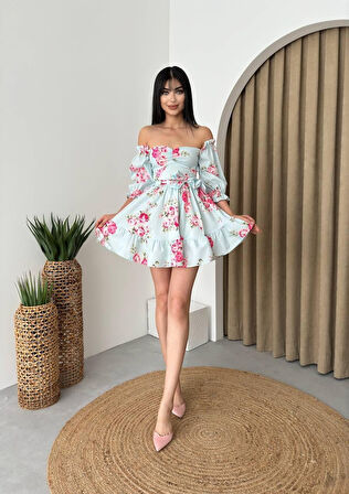 Reka Moda Rucka Belden Bağlamalı Mini Elbise