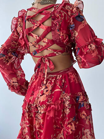 Reka Moda Avellino Sırt Dekolteli Elbise