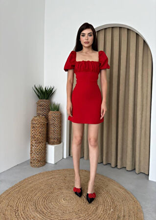 Reka Moda Hessen Sırt Dekolteli Elbise