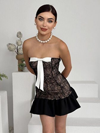 Reka Moda Vencover Straplez Elbise