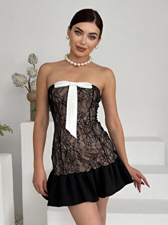 Reka Moda Vencover Straplez Elbise