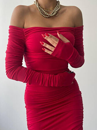 Reka Moda Vasco Madonna Drapeli Elbise