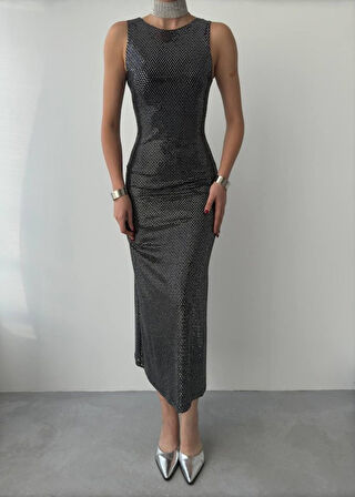 Reka Moda Vara Pul Payet Elbise