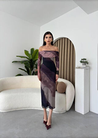 Reka Moda Sevilla Madonna Yaka Tül Elbise