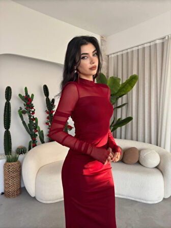 Reka Moda Visa Tül Elbise