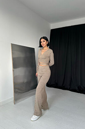 Reka Moda Bej Triko Takım