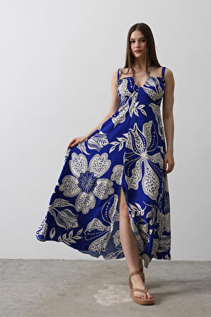 Reka Moda ASKILI VİSCON ELBİSE - Saks