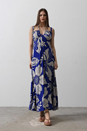 Reka Moda ASKILI VİSCON ELBİSE - Saks