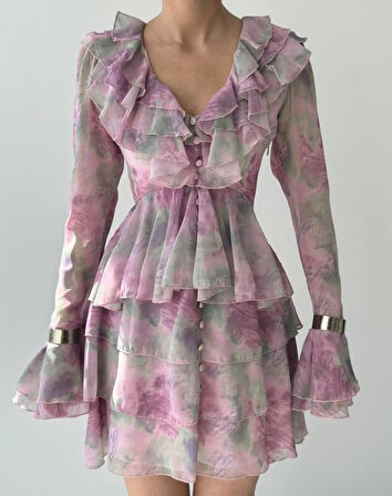 Reka Moda Elose Fırfırlı Elbise