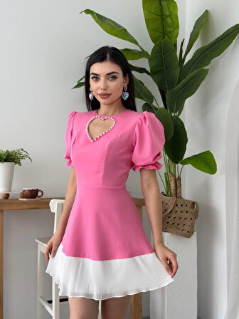 Reka Moda Safe Kalp Detaylı Elbise