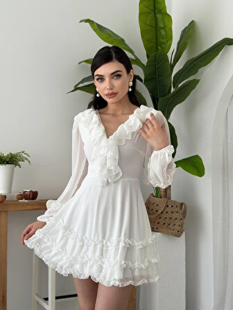 Reka Moda Osıes Fırfırlı Elbise