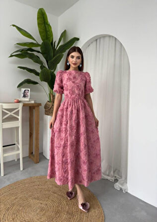 Reka Moda Wear Sırt Bağlama Detaylı Elbise