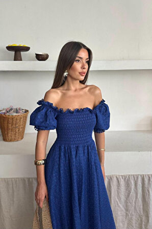 Reka Moda Saks Gipeli Brode Elbise