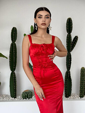 Reka Moda PAG İP ASKILI ELBİSE