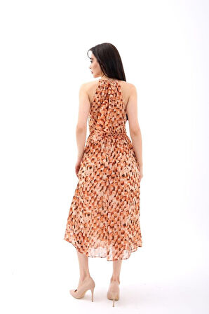 Reka Moda 5519 ELBİSE-TURUNCU