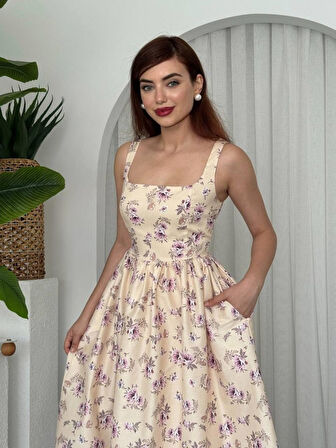 Reka Moda Yoa Cep Detaylı Elbise