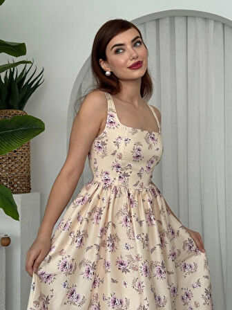 Reka Moda Yoa Cep Detaylı Elbise