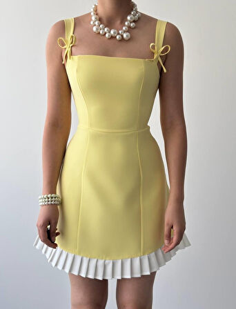 Reka Moda Steel Fiyonk Detay Elbise