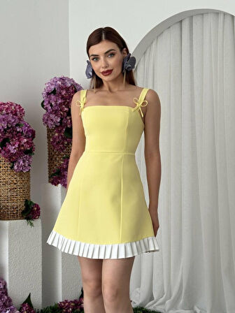 Reka Moda Steel Fiyonk Detay Elbise