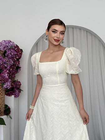 Reka Moda Lına Midi Elbise