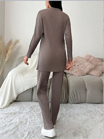 Reka Moda Kadın Uzun Kollu Kaşkorseikili Takım